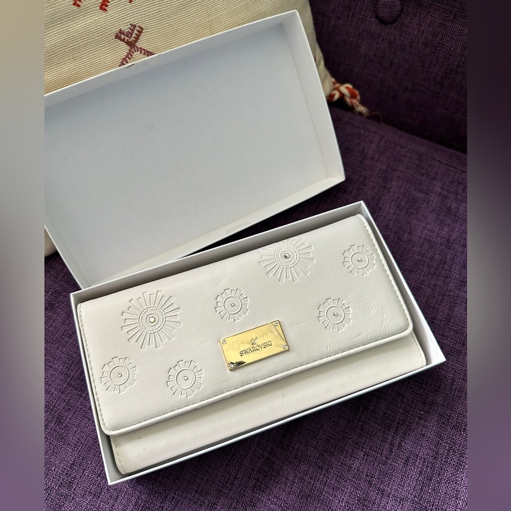 Swarovski White Wallet